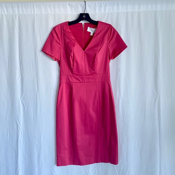 NWT HUGO BOSS Dasali Sheath Dress In Open Pink - Picture 3 of 6